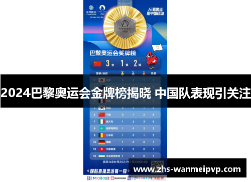 2024巴黎奥运会金牌榜揭晓 中国队表现引关注